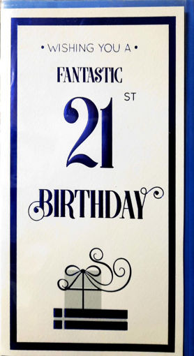 Picture of HAPPY 21ST BIRTHDAY CARD